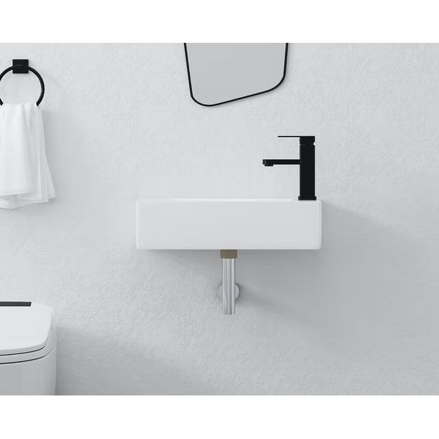 Malja-allas Bathlife Krut, 500x250mm, valkoinen