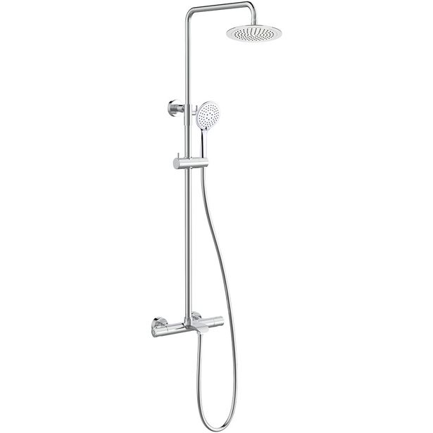 Sadesuihkusetti Bathlife Brusa, juoksuputkella, kromi