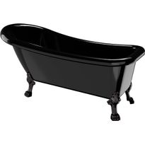 Kylpyamme Bathlife Ideal, 1530x760 mm, musta, eri tassuja