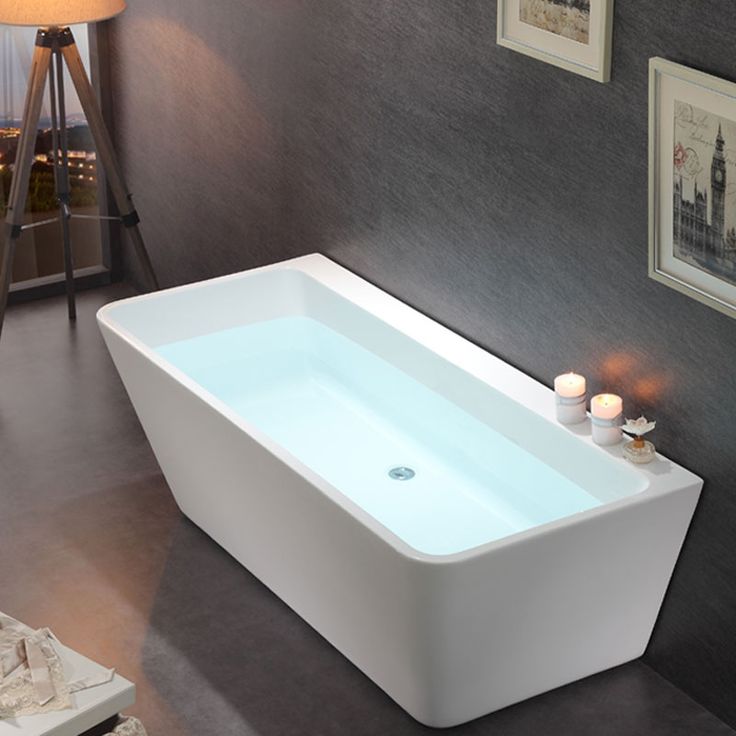 Kylpyamme Bathlife Andrum, 1650x790 mm, akryyli, valkoinen