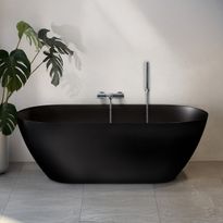 Kylpyamme Bathlife Stillsam, 1600 mm, musta