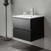 Allaskaappi pesualtaalla Bathlife Eufori 600 musta, Verkkokaupan poistotuote