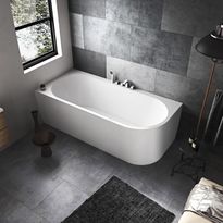 Kylpyamme Bathlife Själsro, vasen, 180 cm, Verkkokaupan poistotuote