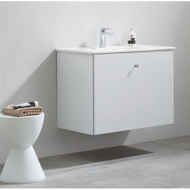 Allaskaappi pesualtaalla Bathlife Fröjd, 820x470x600cm, valkoinen