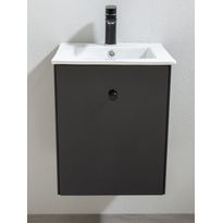 Allaskaappi pesualtaalla Bathlife Fröjd, 520x400x500mm, mattamusta