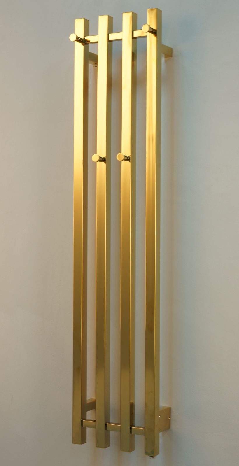 Pyyhekuivain Bathlife List 260, kulta/messinki, 70W, oikea, Verkkokaupan poistotuote