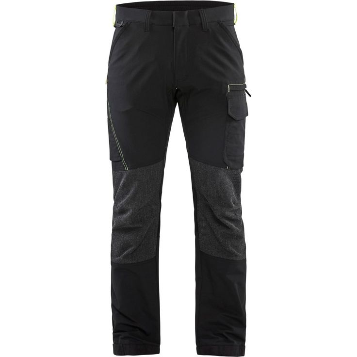 Housut Blåkläder 1422 Stretch, musta/keltainen