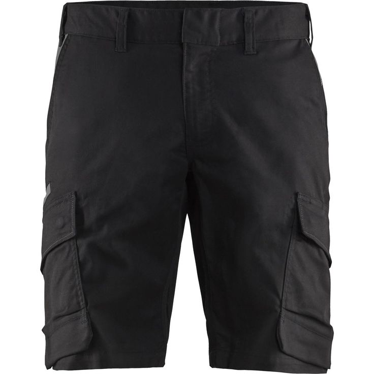 Shortsit Blåkläder 1446 Stretch, musta/tummanharmaa