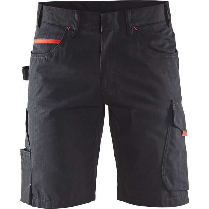 Shortsit Blåkläder 1499, musta/punainen