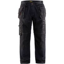 Riipputaskuhousut Blåkläder X1500, mariininsininen/musta, denim