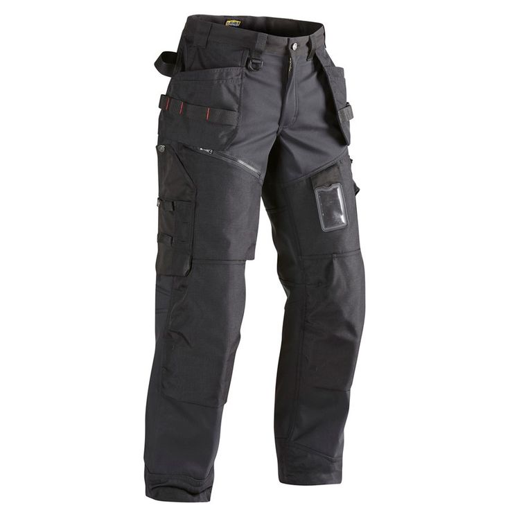 Riipputaskuhousut Blåkläder X1500, musta, softshell