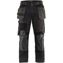 Riipputaskuhousut Blåkläder 1554 Stretch, tummanharmaa/musta