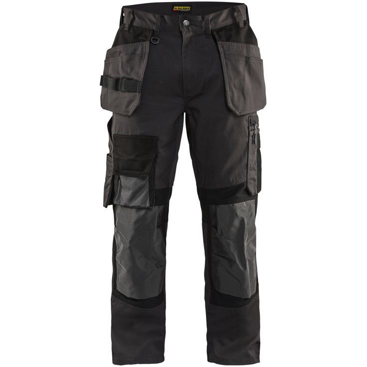Riipputaskuhousut Blåkläder 1554 Stretch, tummanharmaa/musta