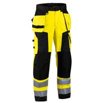 Riipputaskuhousut Blåkläder 1568 Highvis, keltainen/musta