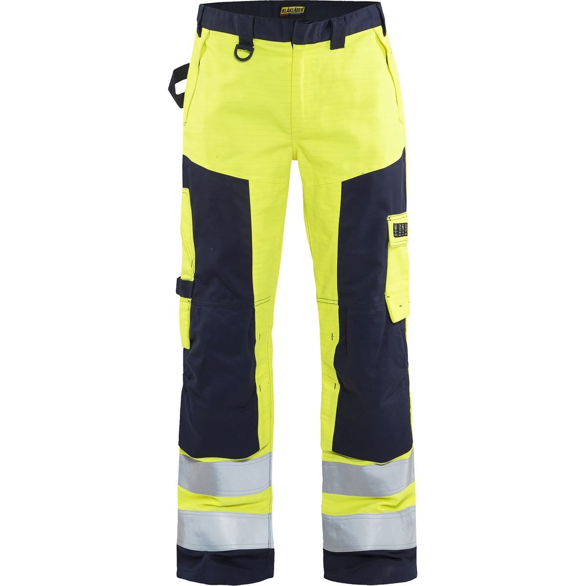 Palosuojatut housut Blåkläder 1578 Multinorm, huomiokeltainen/sininen, koko D112