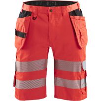 Riipputaskushortsit Blåkläder 1586 Highvis Stretch, huomiopunainen