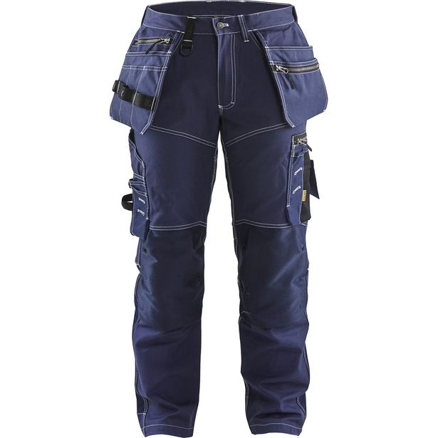 Riipputaskuhousut Blåkläder 1790 Stretch, mariininsininen