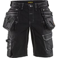 Riipputaskushortsit Blåkläder 1992 Stretch X1900, musta