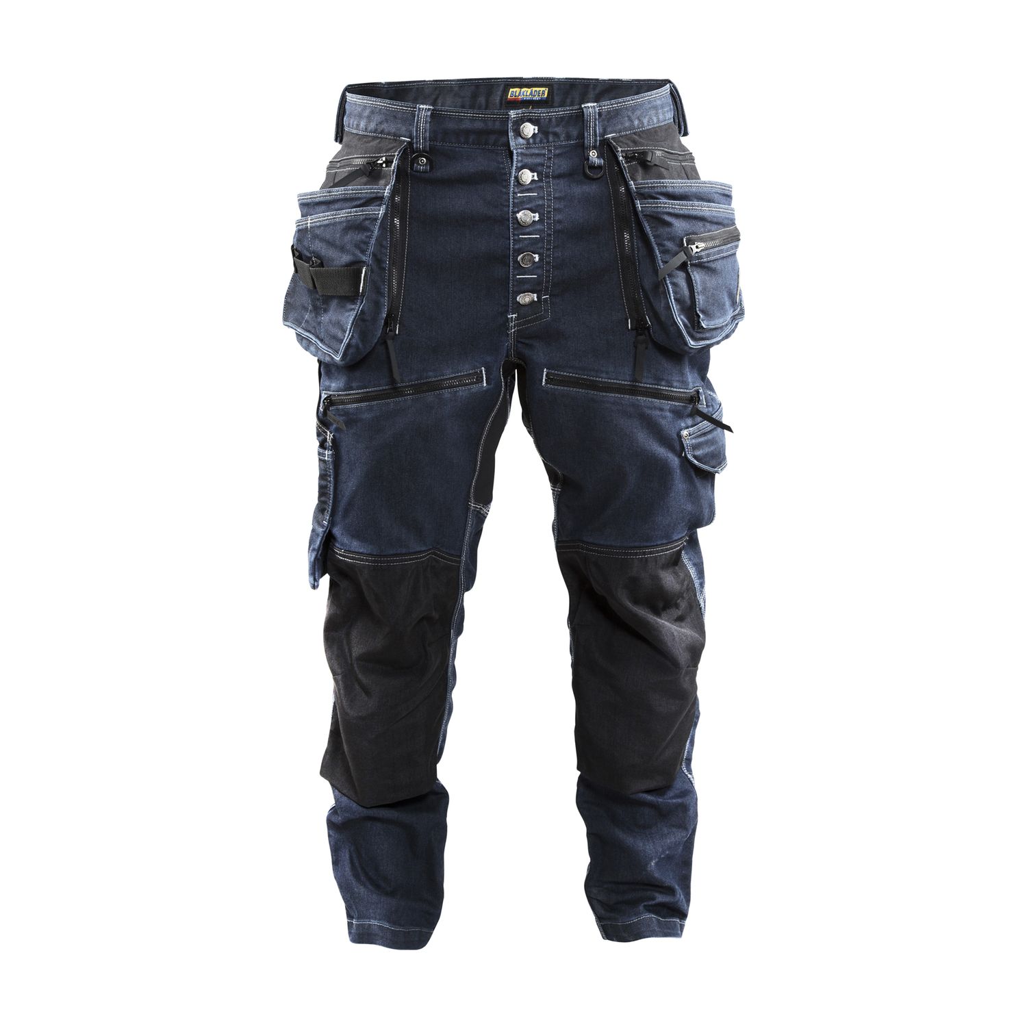 Riipputaskuhousut Blåkläder 1999 Stretch, mariininsininen/musta, koko C152