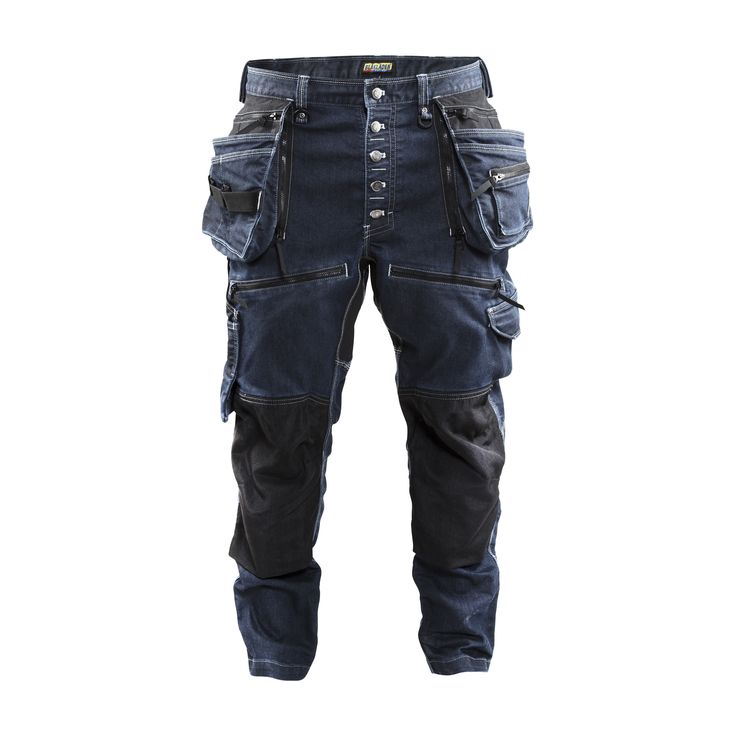 Riipputaskuhousut Blåkläder 1999 Stretch, mariininsininen/musta
