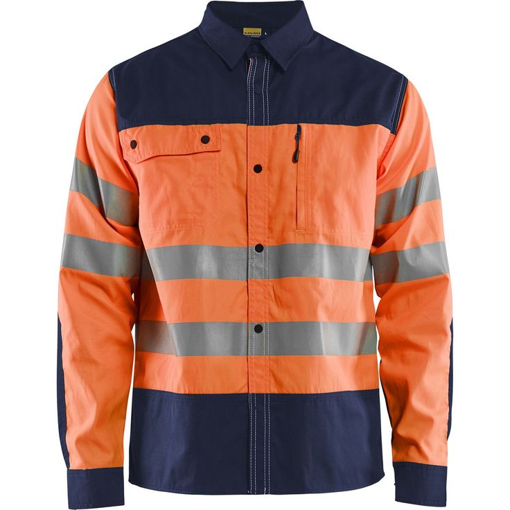 Huomiopaita Blåkläder 3255 Highvis, huomio-oranssi/sininen