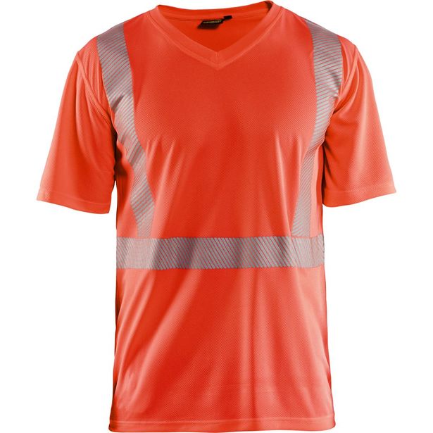 T-paita Blåkläder 3386 Highvis, huomiopunainen