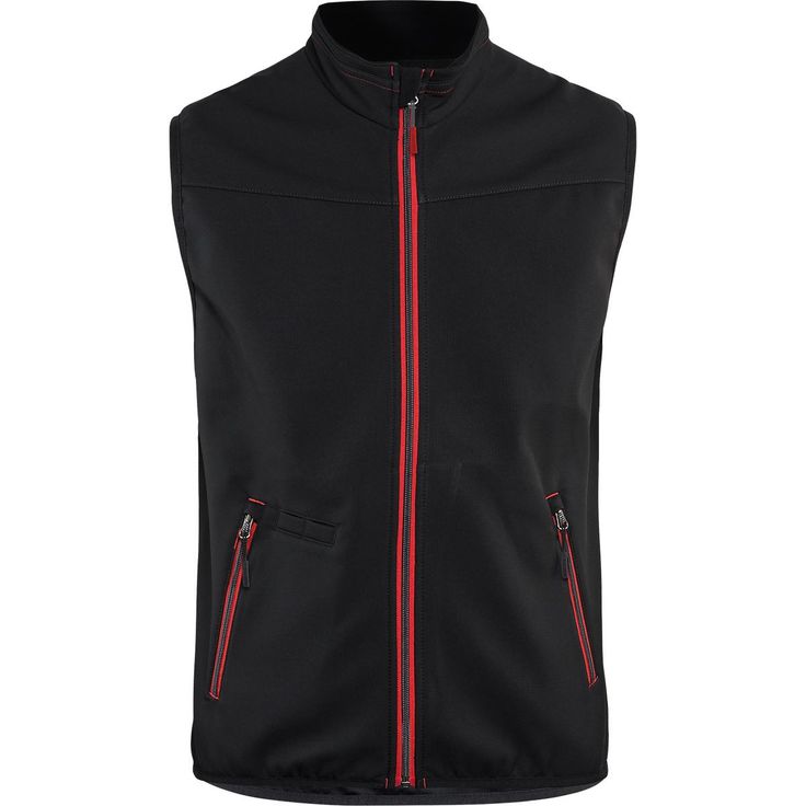 Softshell-liivi Blåkläder 3850, musta/punainen