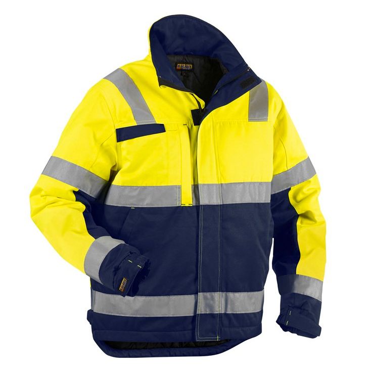 Talvitakki Blåkläder 4862 Highvis, keltainen/mariininsininen