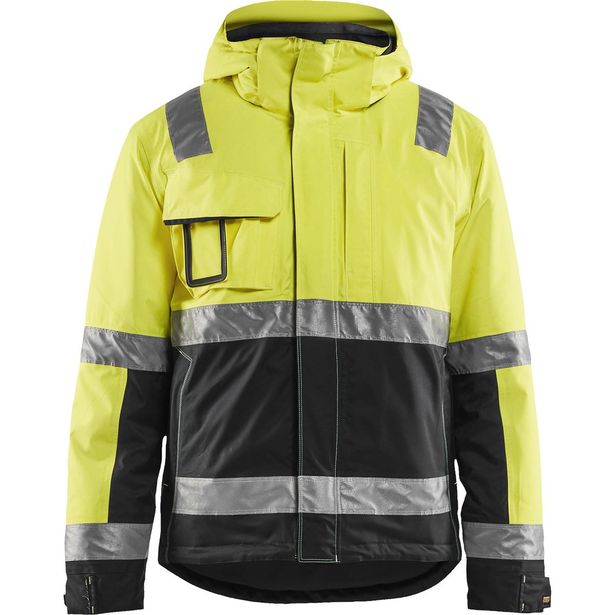 Talvitakki Blåkläder 4870 Highvis, huomiokeltainen/musta