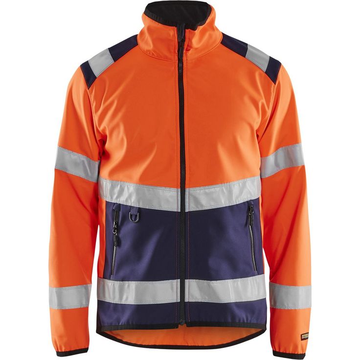 Softshell-takki Blåkläder 4877 Highvis, huomio-oranssi/sininen