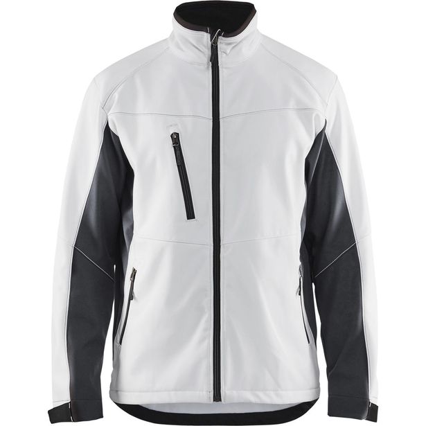 Softshell-takki Blåkläder 4950, valkoinen/tummanharmaa