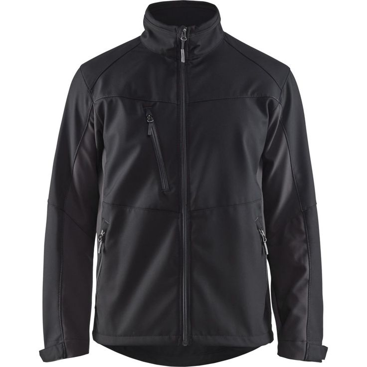 Softshell-takki Blåkläder 4950, musta/tummanharmaa