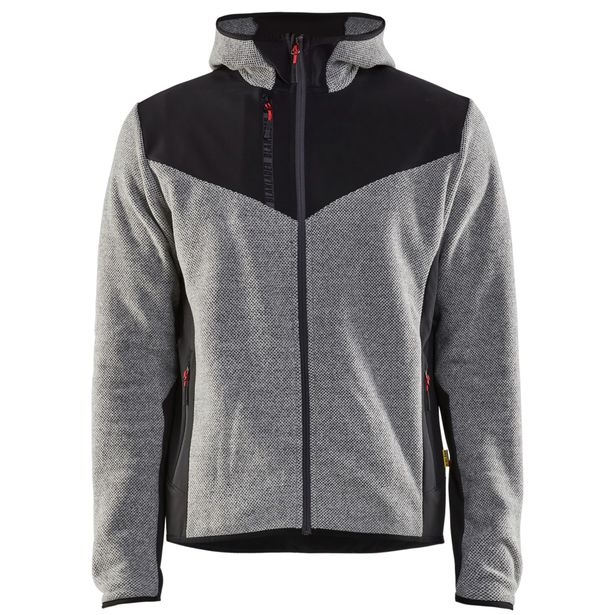 Softshell-takki Blåkläder 5940, harmaameleerattu/musta