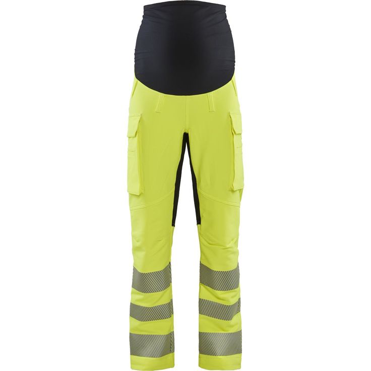 Äitiyshousut Blåkläder 7100 Highvis Stretch, huomiokeltainen/musta
