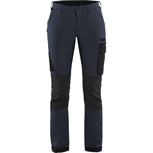 Naisten housut Blåkläder 7122 Stretch, tummansininen/musta