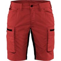 Naisten shortsit Blåkläder 7149 Stretch, punainen/musta