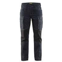 Naisten housut Blåkläder 7159 Stretch denim, mariininsininen/musta