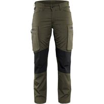 Naisten housut Blåkläder 7159 Stretch, oliivinvihreä/musta