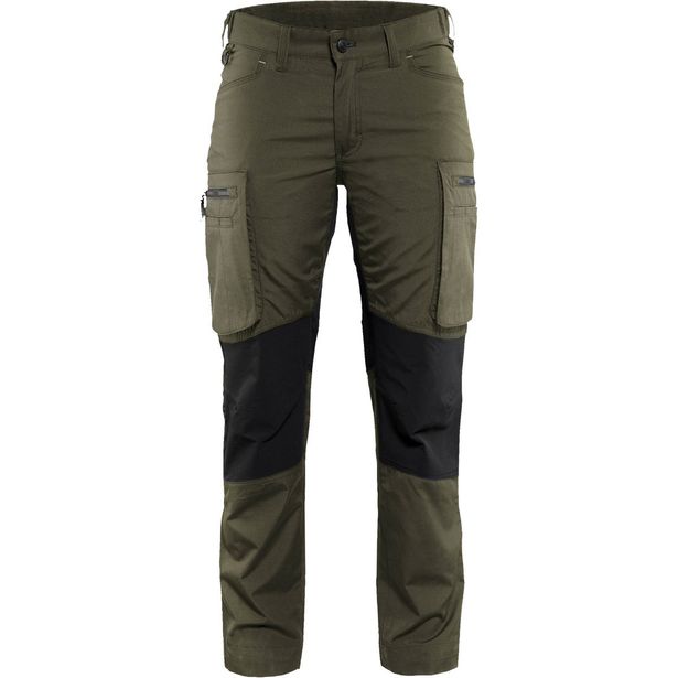 Naisten housut Blåkläder 7159 Stretch, oliivinvihreä/musta