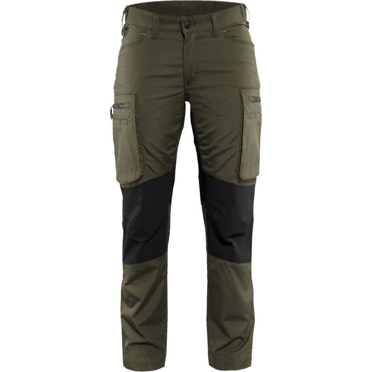 Naisten housut Blåkläder 7159 Stretch, oliivinvihreä/musta