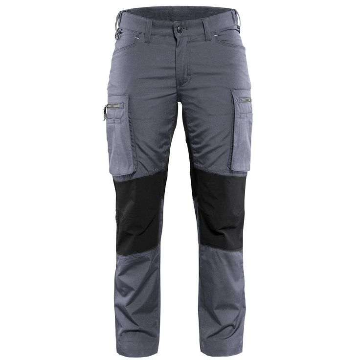 Naisten housut Blåkläder 7159 Stretch, harmaa/musta