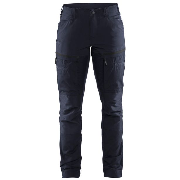 Naisten housut Blåkläder 7166 Stretch, tummansininen/musta