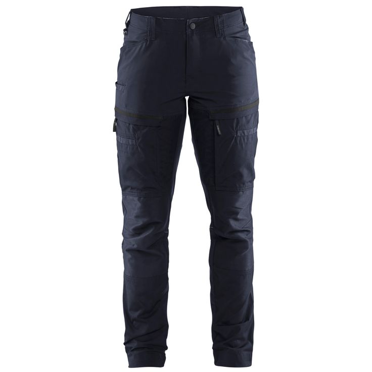 Naisten housut Blåkläder 7166 Stretch, tummansininen/musta