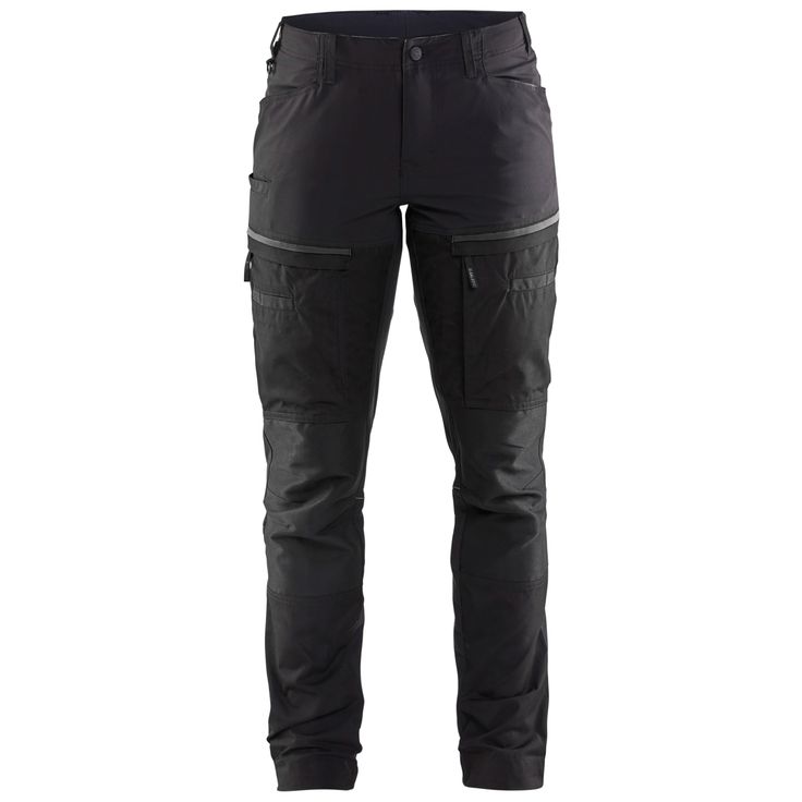 Naisten housut Blåkläder 7166 Stretch, musta/tummanharmaa