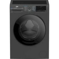 Edestä täytettävä pyykinpesukone Beko BM3WFSU48415AD, 60cm, antrasiitti