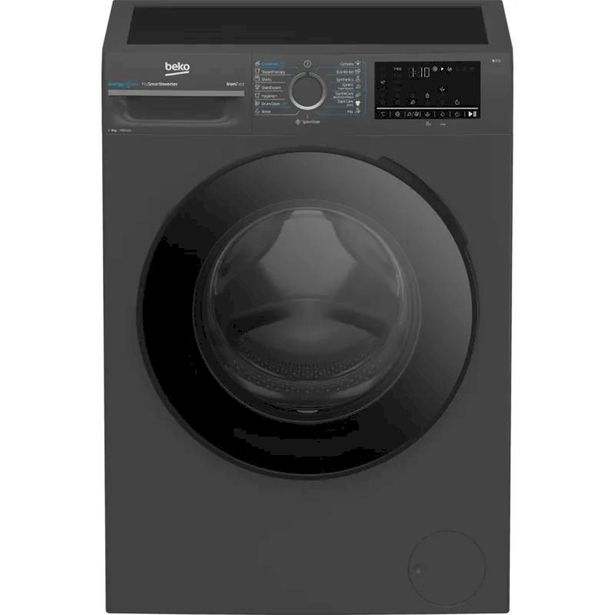 Edestä täytettävä pyykinpesukone Beko BM3WFSU48415AD, 60cm, antrasiitti