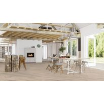 Parketti Boen Oak Pale White Vivo, 181mm, mattalakattu, harjattu