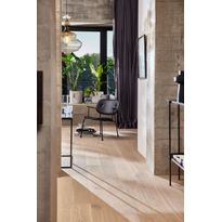 Parketti Boen Oak Fresh White Animoso, 181mm, mattalakattu, harjattu