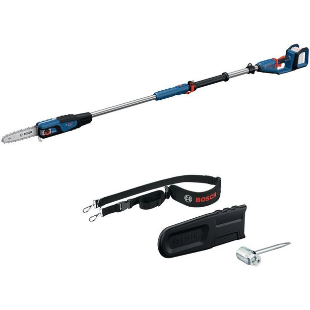 Akkuoksasaha Bosch Professional GKE 18V-25 T Solo, 18V, ilman akkua + teleskooppivarsi