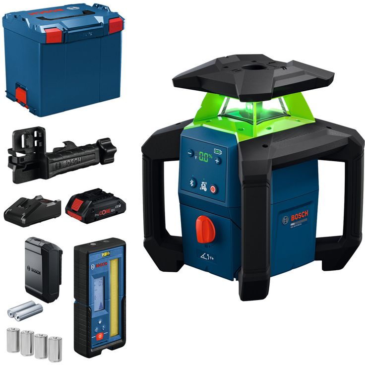 Pyörivä laser Bosch Professional GRL18V-4-34CVG LR45, 18V, 4.0Ah akulla + L-Boxx